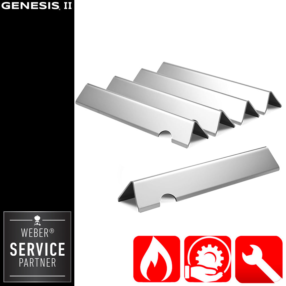 Weber Genesis II Barre Flavorizer Inox per Serie 300 - Centro Internazionale del Barbecue
