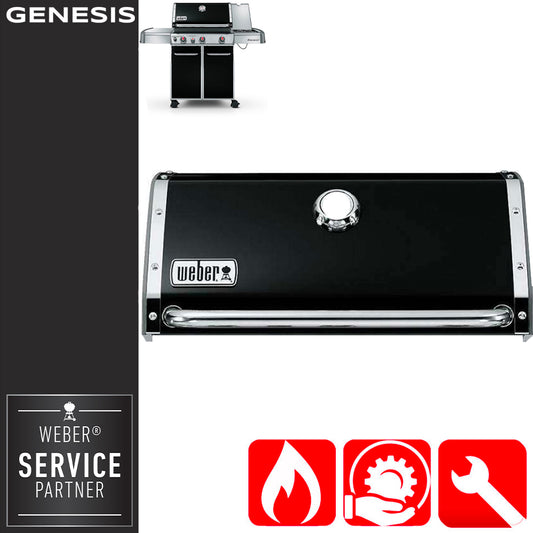 Weber Ricambio Coperchio Genesis Serie 300 Black - Centro Internazionale del Barbecue