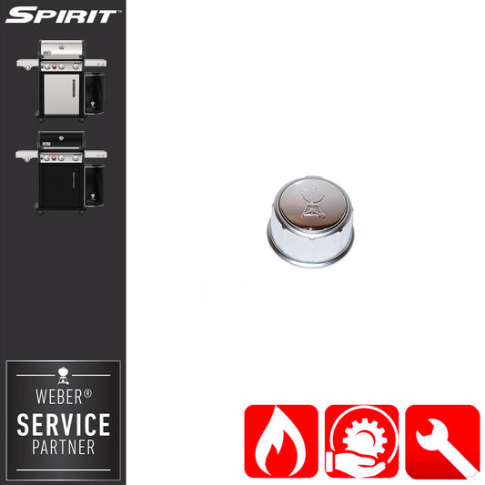 Manopola Gas in Alluminio per Fornello Laterale Spirit serie 300 - Centro Internazionale del Barbecue
