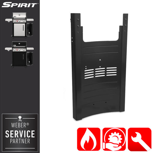 Weber Ricambio Telaio Destro nero per Spirit serie 300 - Centro Internazionale del Barbecue