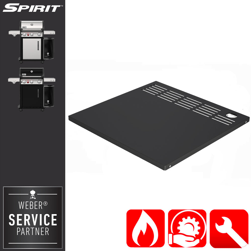 Weber Ricambio Pannello posteriore nero Spirit serie 300 - Centro Internazionale del Barbecue