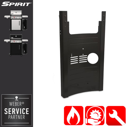 Weber Ricambio Telaio Destro nero per Spirit serie 300 - Centro Internazionale del Barbecue