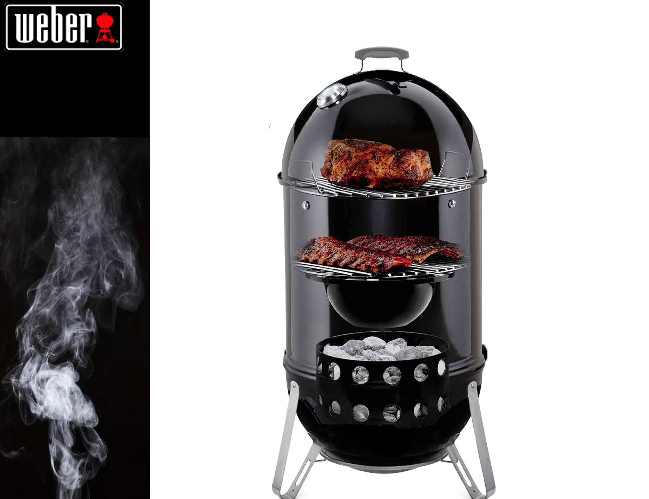 Weber Smokey Mountain Cooker Affumicatore Ø 47 cm - Centro Internazionale del Barbecue