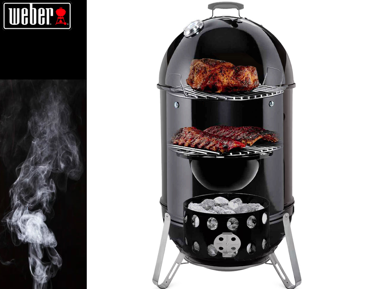 Weber Smokey Mountain Cooker Affumicatore Ø 57 cm - Centro Internazionale del Barbecue
