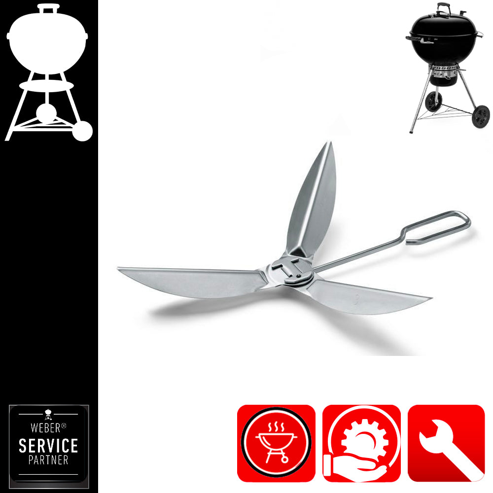 Weber Ricambio Kit sistema di pulizia Inox One-Touch 57 Cm. - Centro Internazionale del Barbecue