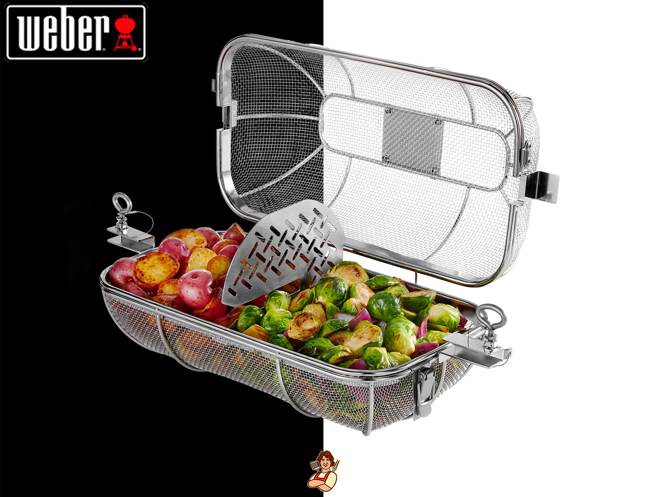 Weber Accessorio Cesto per Girarrosti - Centro Internazionale del Barbecue