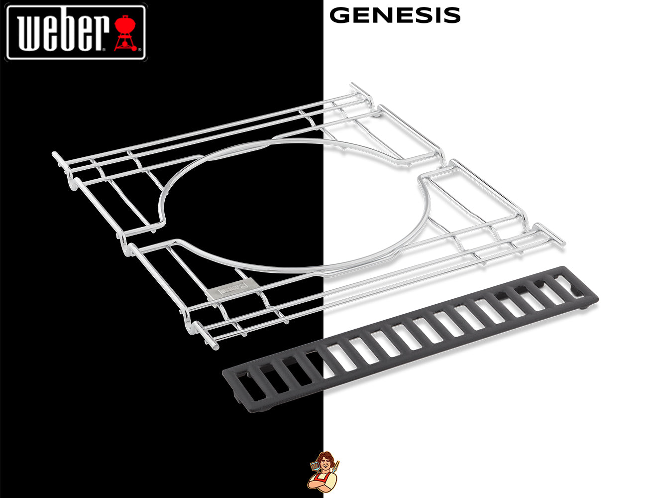 Weber Crafted - Kit Telaio Supporto Compatibile con Genesis - Centro Internazionale del Barbecue