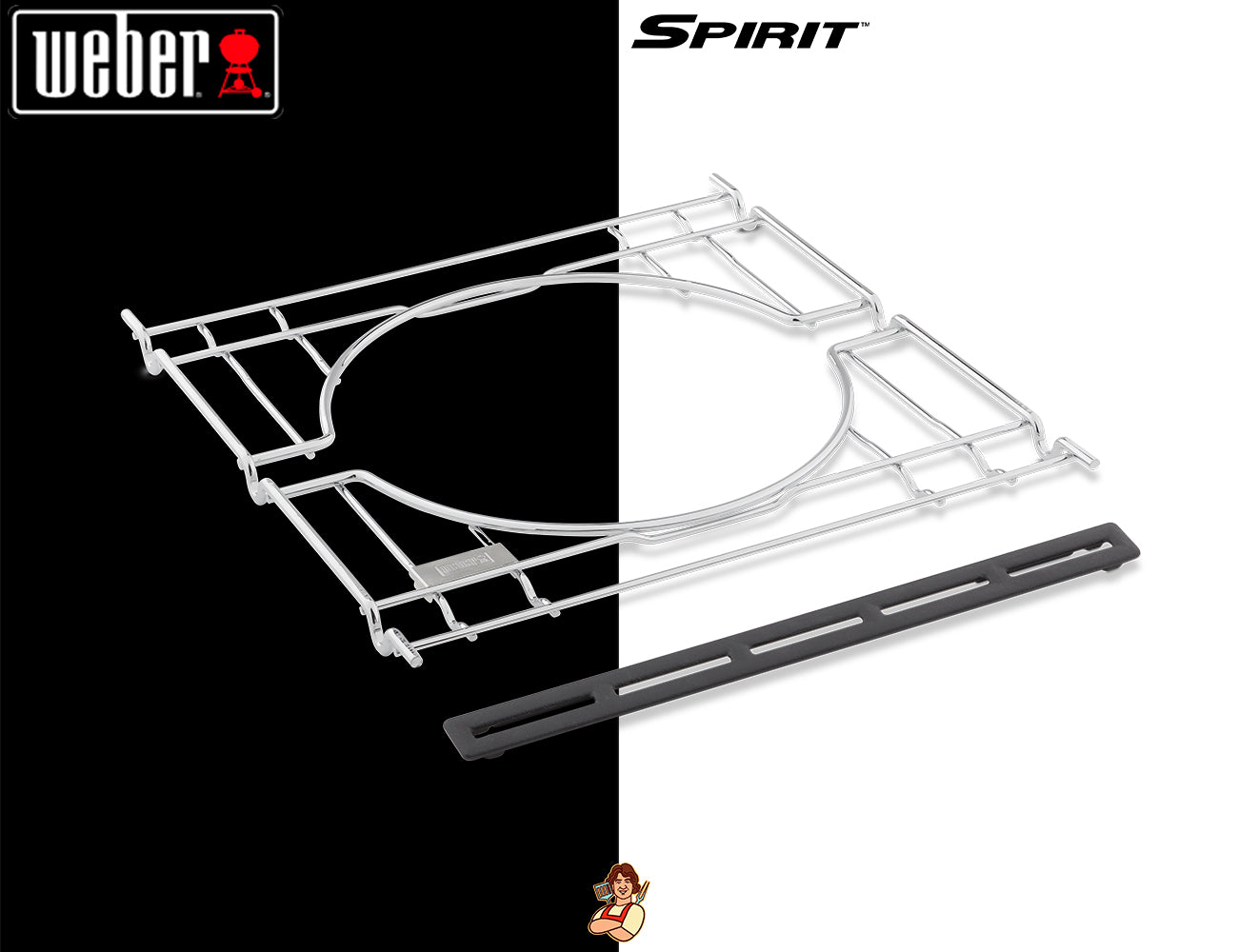 Weber Crafted - Kit Telaio Supporto Compatibile con Spirit - Centro Internazionale del Barbecue