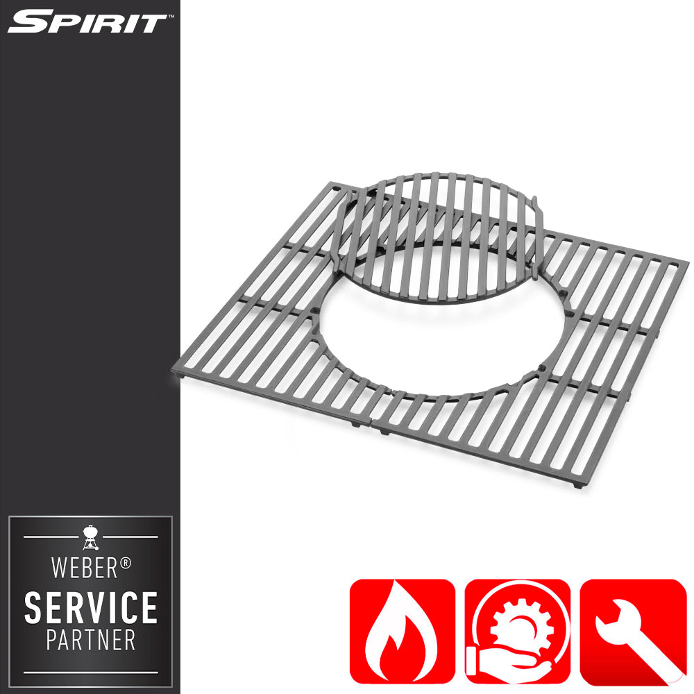 Weber Spirit Griglie di Cottura in Ghisa Gourmet per serie 200 - Centro Internazionale del Barbecue
