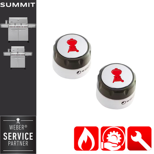 Weber Ricambio Summit Manopola Gas per Barbecue Summit 470-670 - Centro Internazionale del Barbecue