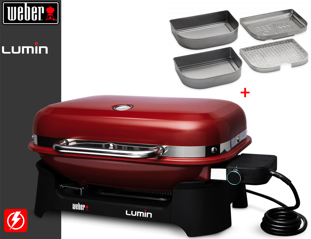 Weber Barbecue elettrico Lumin Red - Centro Internazionale del Barbecue