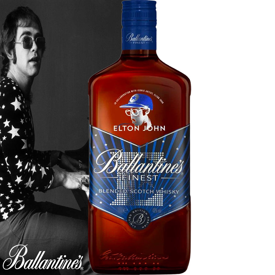 Ballantine's FINEST Blended Scotch Whisky Limited Edition Elton John 40% Vol. 1l - Centro Internazionale del Barbecue