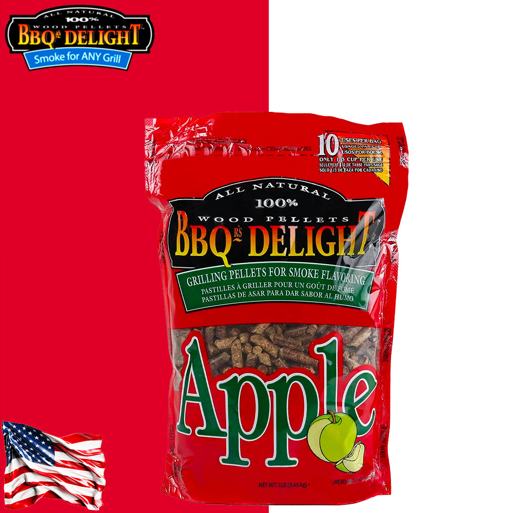 BBQr's Delights Pellets Apple All 100% Natural 450 Gr. - Centro Internazionale del Barbecue
