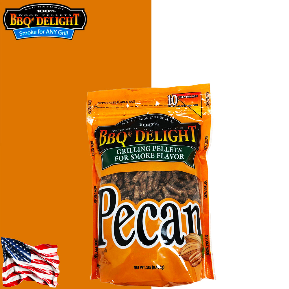 BBQr's Delights Pellets Pecan All 100% Natural 450 Gr. - Centro Internazionale del Barbecue