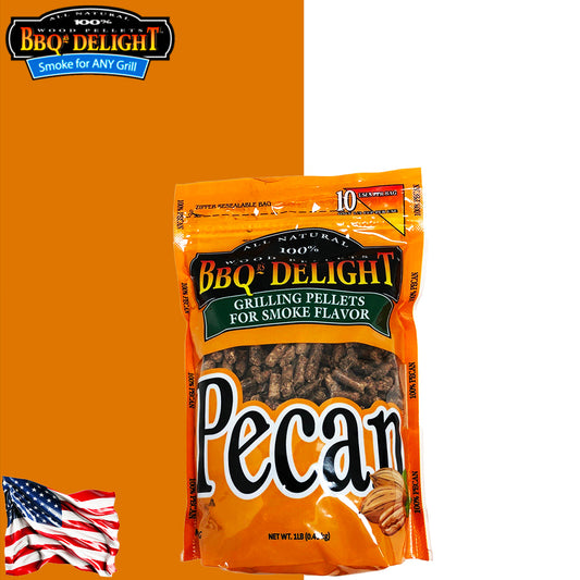 BBQr's Delights Pellets Pecan All 100% Natural 450 Gr. - Centro Internazionale del Barbecue