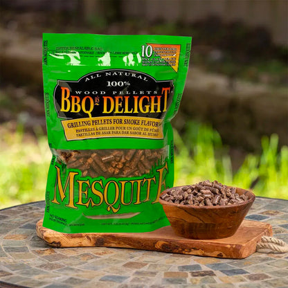 BBQr's Delights Pellets Mesquite All 100% Natural 450 Gr. - Centro Internazionale del Barbecue