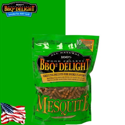 BBQr's Delights Pellets Mesquite All 100% Natural 450 Gr. - Centro Internazionale del Barbecue