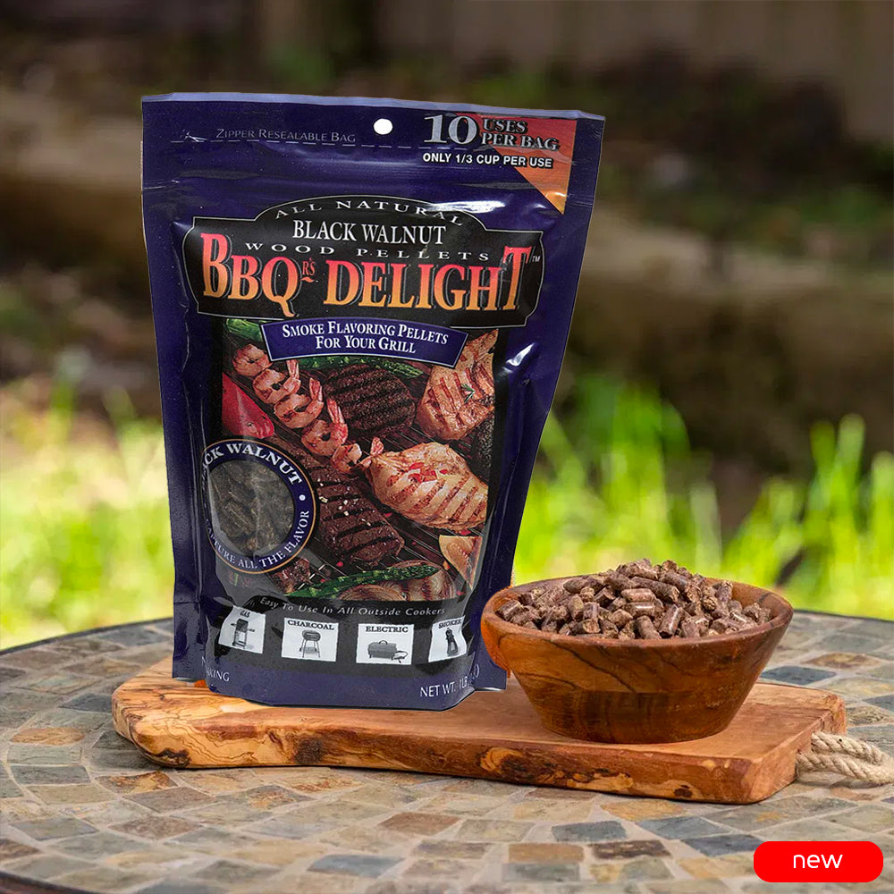 BBQr's Delights Pellets Black Walnut All 100% Natural 450 Gr. - Centro Internazionale del Barbecue