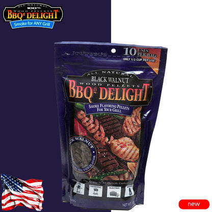 BBQr's Delights Pellets Black Walnut All 100% Natural 450 Gr. - Centro Internazionale del Barbecue