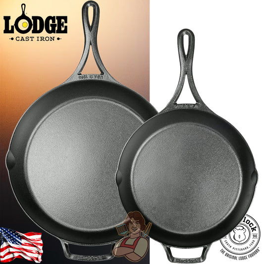 Lodge BlackBlok Padelle 1 Manico St 2 Pz. bda 26 e 30 cm.