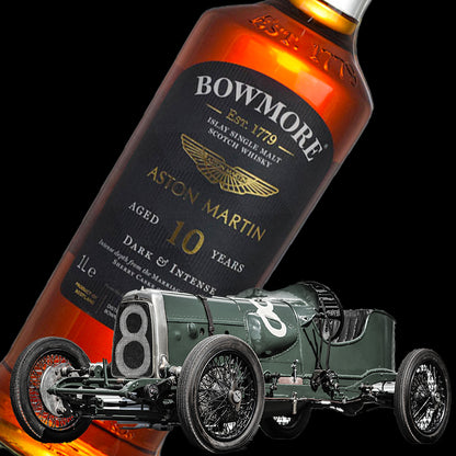 Bowmore Whiskey GTR Collection 2022 No.4 - 10 Years Old Aston Martin GP TT2 ( 1922 ) 100cl - Centro Internazionale del Barbecue