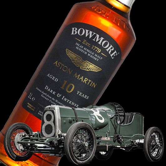Bowmore Whiskey GTR Collection 2022 No.4 - 10 Years Old Aston Martin GP TT2 ( 1922 ) 100cl - Centro Internazionale del Barbecue