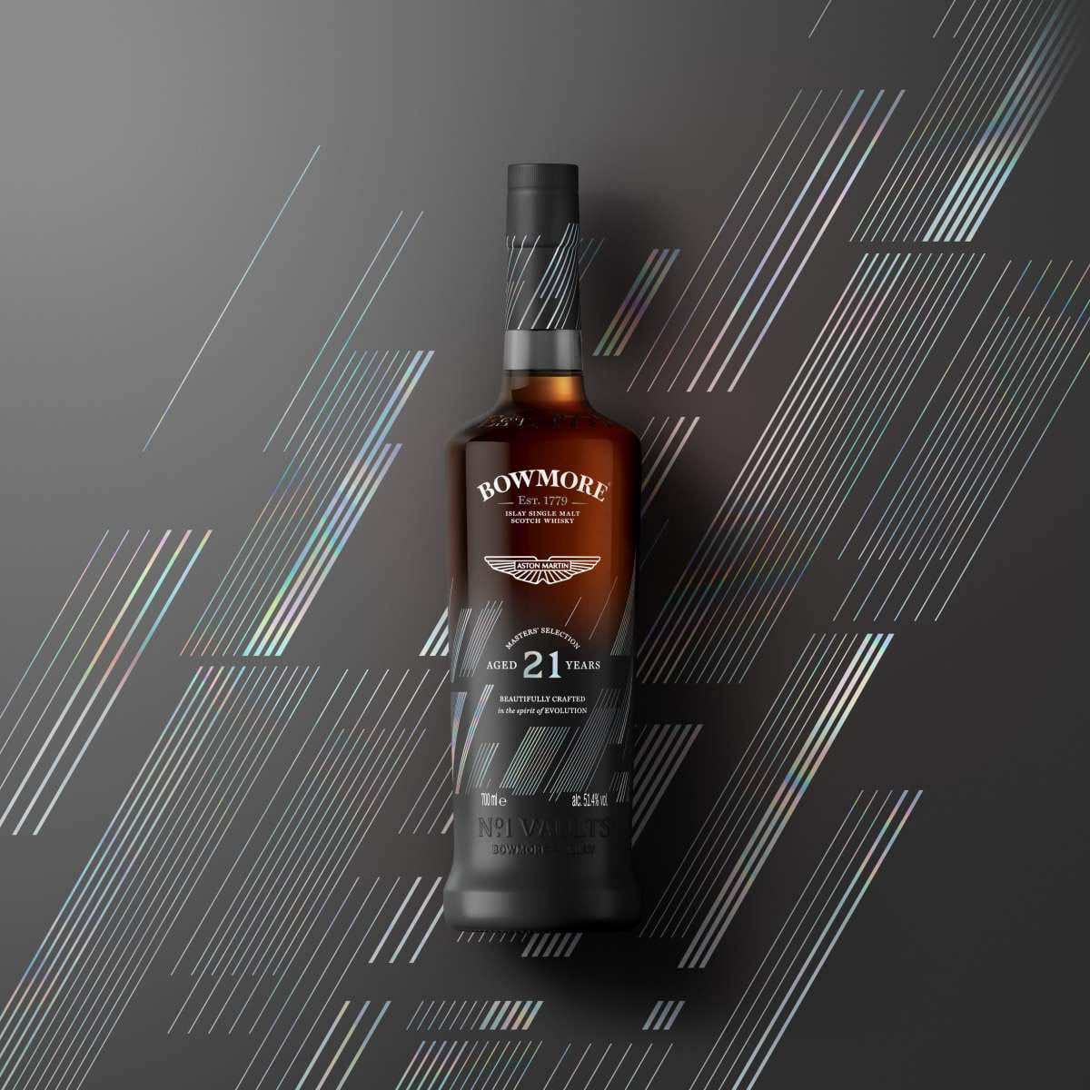 Bowmore Whiskey 21 Years No. 4 Vaults - Master's Selection Aston Martin - Centro Internazionale del Barbecue