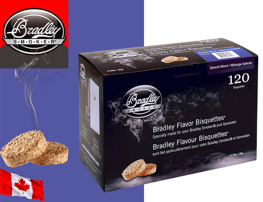 Bradley Smoker 120 Bisquettes Miscela Speciale - Centro Internazionale del Barbecue