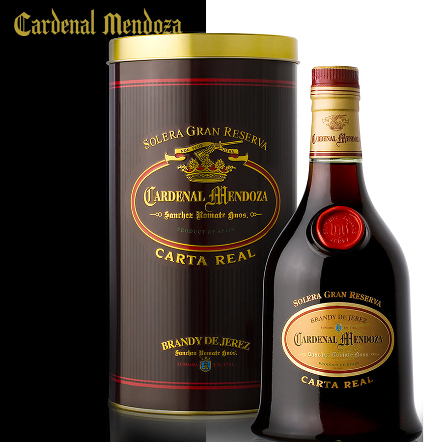 Cardenal Mendoza Carta Real Brandy de Jerez 40% Vol. 0,7l in Tinbox - Centro Internazionale del Barbecue
