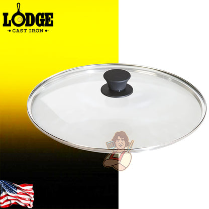 Lodge Coperchio rotondo in vetro da 30,48 cm per padella in ghisa - Centro Internazionale del Barbecue