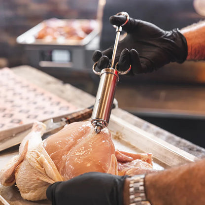 Siringa in acciaio per carni - Centro Internazionale del Barbecue