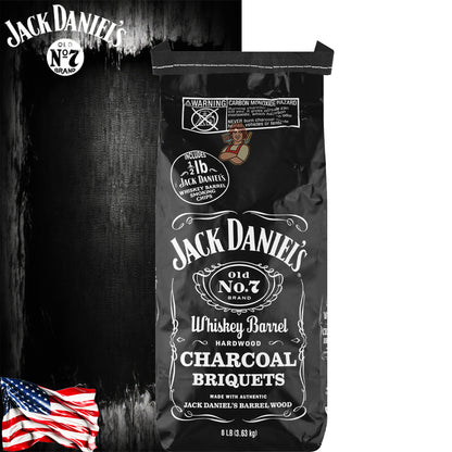 Jack Daniel’s BBQ Whiskey Barrel Charcoal Brisquets - Centro Internazionale del Barbecue
