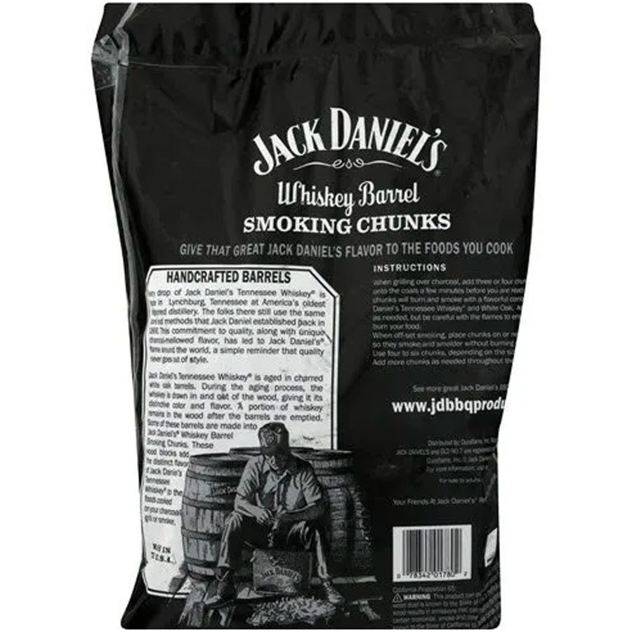 Jack Daniel’s BBQ Whiskey Barrel Chunks Smoking Blocks - Centro Internazionale del Barbecue