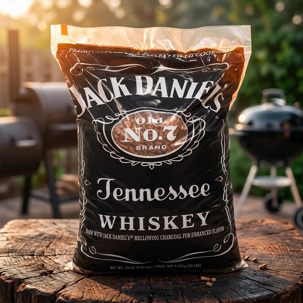 Jack Daniel’s BBQ Whiskey Barrel Pellets Sacco da 9,7 kg - Centro Internazionale del Barbecue