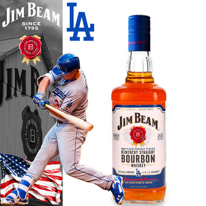 Jim Beam LA Dodgers Kentuky Straight Bourbon  60th Anniversary Season - Centro Internazionale del Barbecue