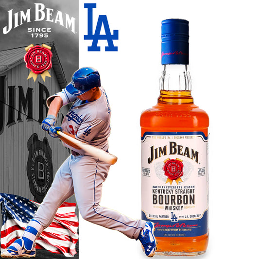Jim Beam LA Dodgers Kentuky Straight Bourbon  60th Anniversary Season - Centro Internazionale del Barbecue