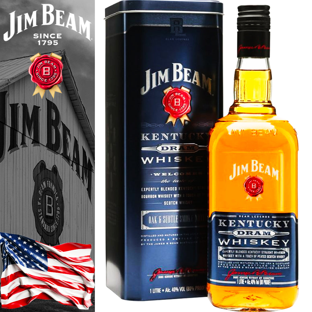 Jim Beam Kentuky Dram Whiskey - Centro Internazionale del Barbecue
