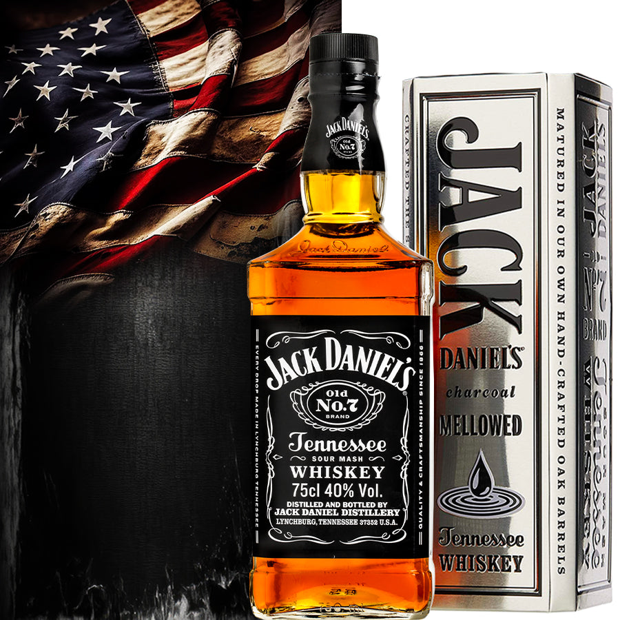 Jack Daniels Whisky Old N°7 Silver-Box 70cl-collection - Centro Internazionale del Barbecue
