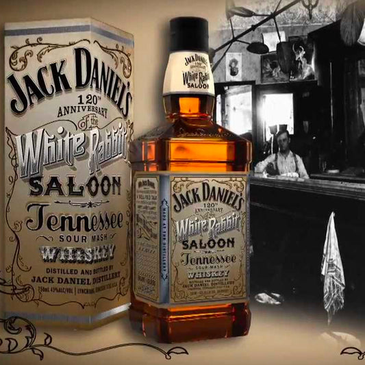 Jack Daniels Whisky White Rabbit Saloon Whiskey limited Edition Box - Centro Internazionale del Barbecue