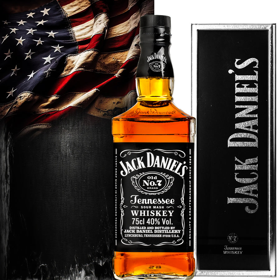 Jack Daniels Whisky Old N°7 Silver-Box 70cl-collection 1 - Centro Internazionale del Barbecue
