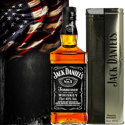 Jack Daniels Whisky Old N°7 Black-Box 70cl-Vintag - Centro Internazionale del Barbecue