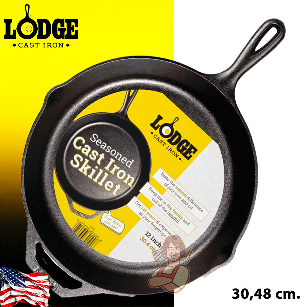 LodGe Padella un manico in Ghisa da 30,48 cm - Centro Internazionale del Barbecue