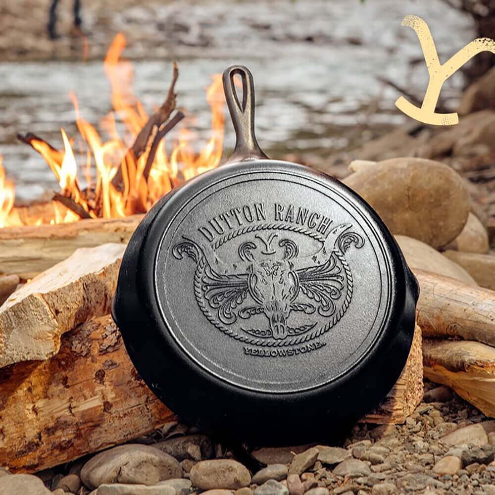 Lodge Padella Ø 30,48 cm. logo Yellowstone Dutton Ranch - Centro Internazionale del Barbecue