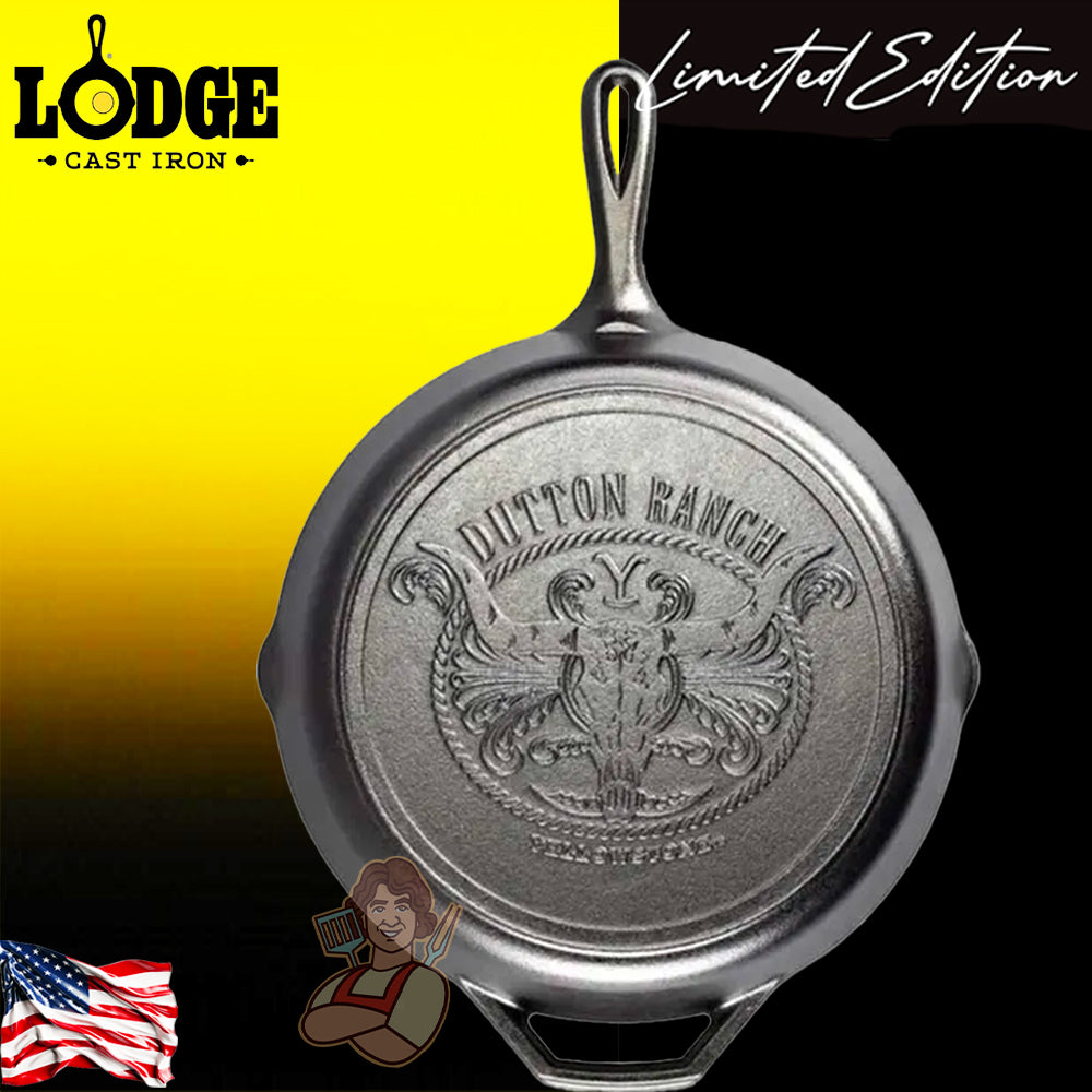 Lodge Padella Ø 30,48 cm. logo Yellowstone Dutton Ranch - Centro Internazionale del Barbecue