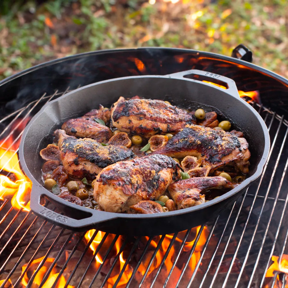 LodGe Padella due manico in Ghisa da 30,65 cm - Centro Internazionale del Barbecue