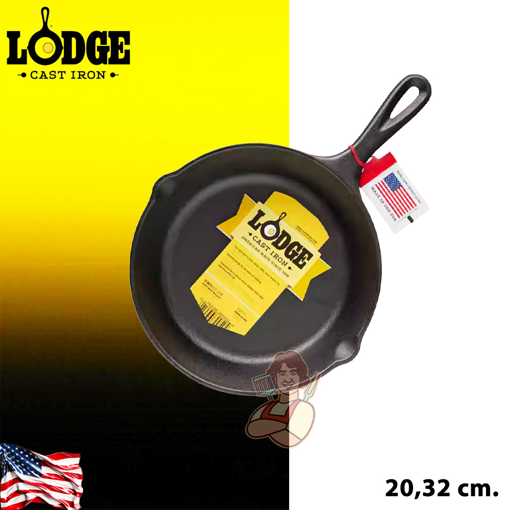 LodGe Padella un manico in Ghisa da 20,32 cm - Centro Internazionale del Barbecue