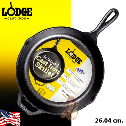 LodGe Padella un manico in Ghisa da 26,04 cm - Centro Internazionale del Barbecue