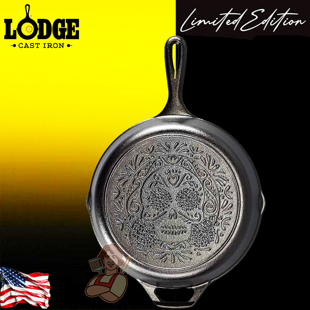 Lodge Padella Ø 26,04 cm. Logo Teschio - Centro Internazionale del Barbecue