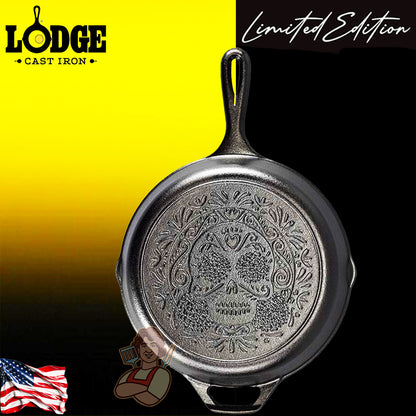 Lodge Padella Ø 26,04 cm. Logo Teschio - Centro Internazionale del Barbecue