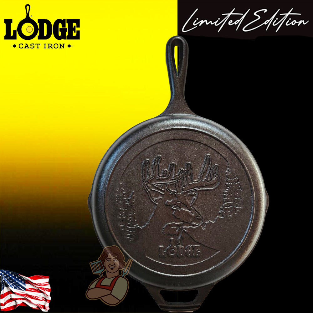 Lodge Padella Ø 26,04 cm. Logo Cervo - Centro Internazionale del Barbecue